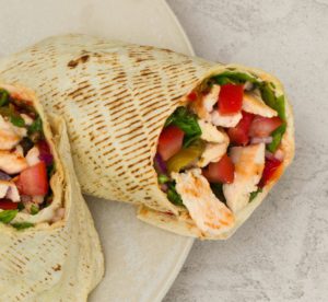 Feuriger Hähnchen Wrap